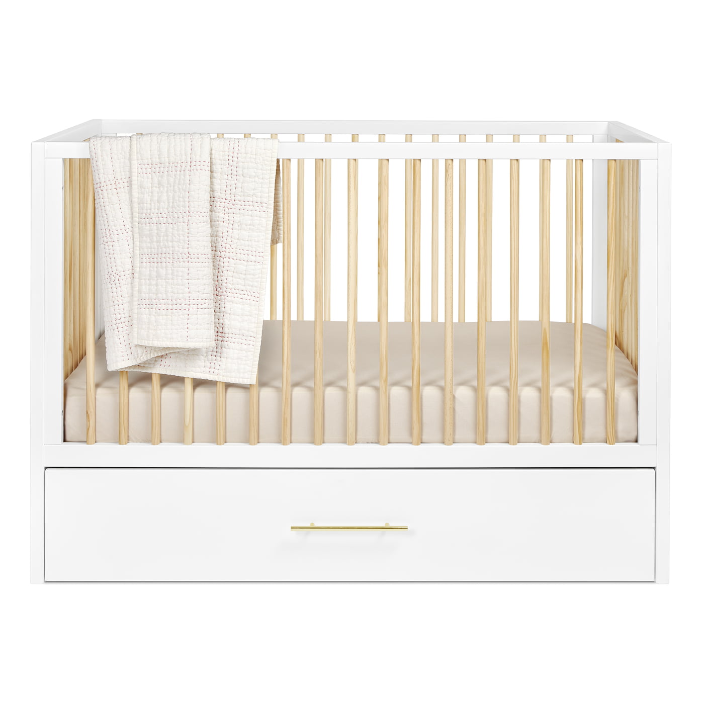 HushCrib 3-in-1 Convertible Crib With Trundle