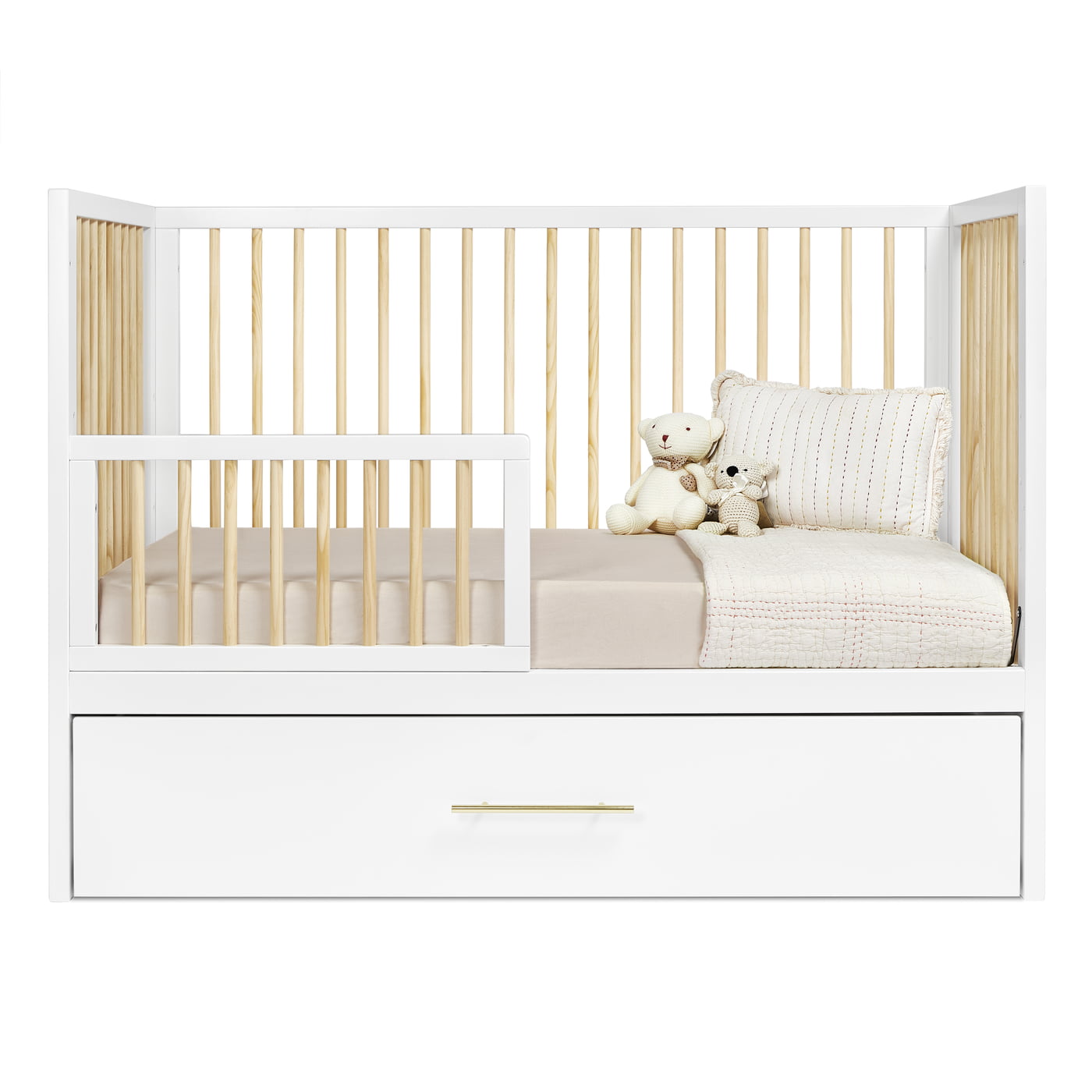 HushCrib 3-in-1 Convertible Crib With Trundle