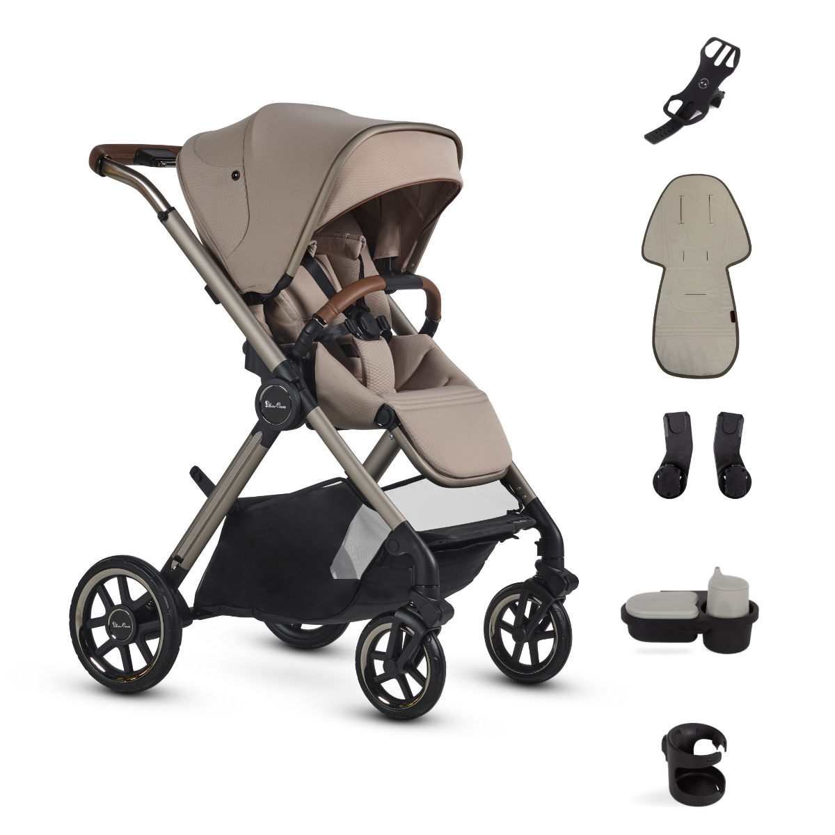 Silver Cross Reef 2 Multi-Terrain Modular Stroller and Accessory Bundle