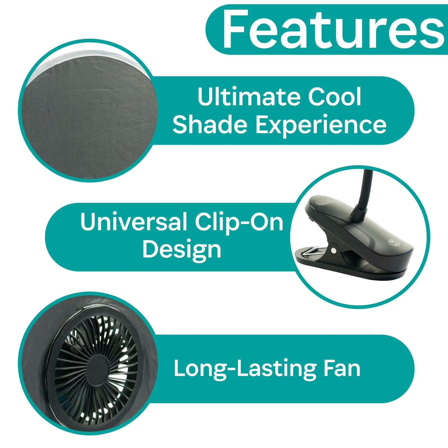 KidCo Stroller Coolshade Sunshade + Fan