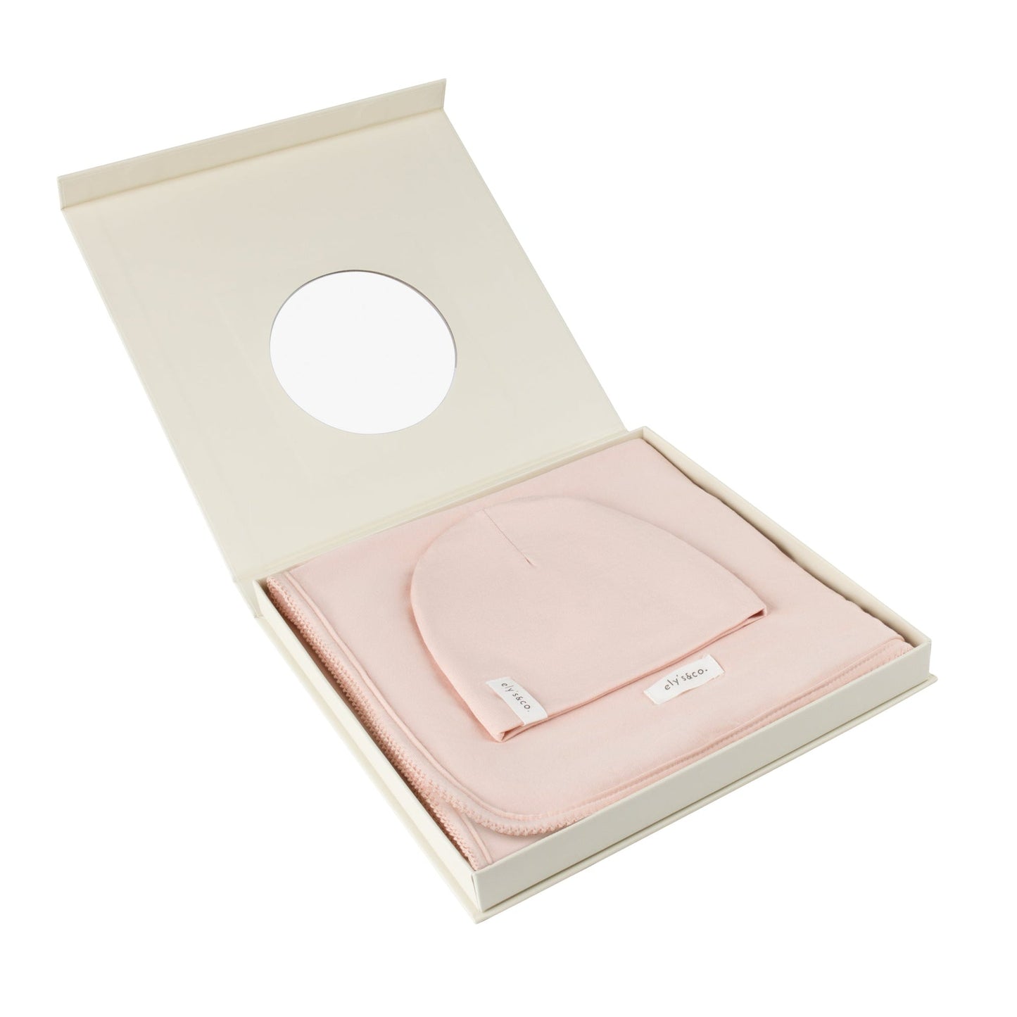 Ely's & Co. Modal Swaddle Blanket and Beanie Hat Gift Set