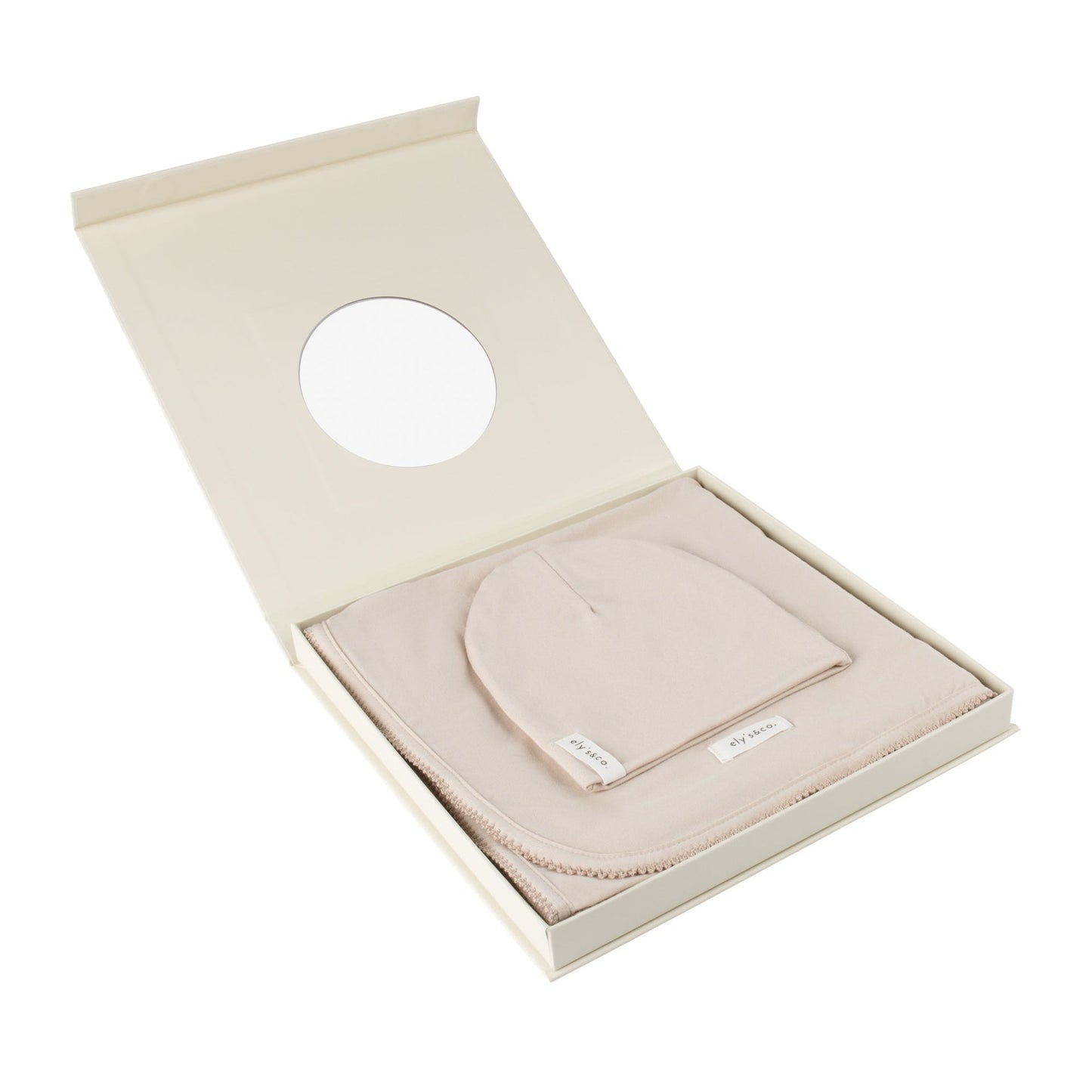 Ely's & Co. Modal Swaddle Blanket and Beanie Hat Gift Set