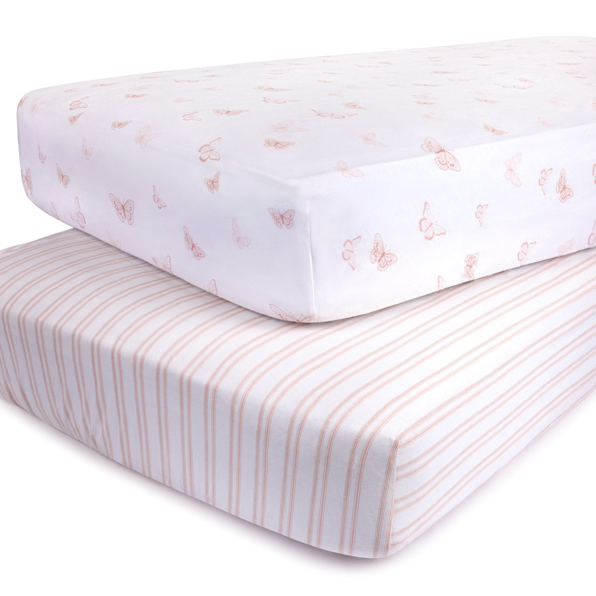 Ely's & Co. Cotton Crib Sheet - 2 Pack