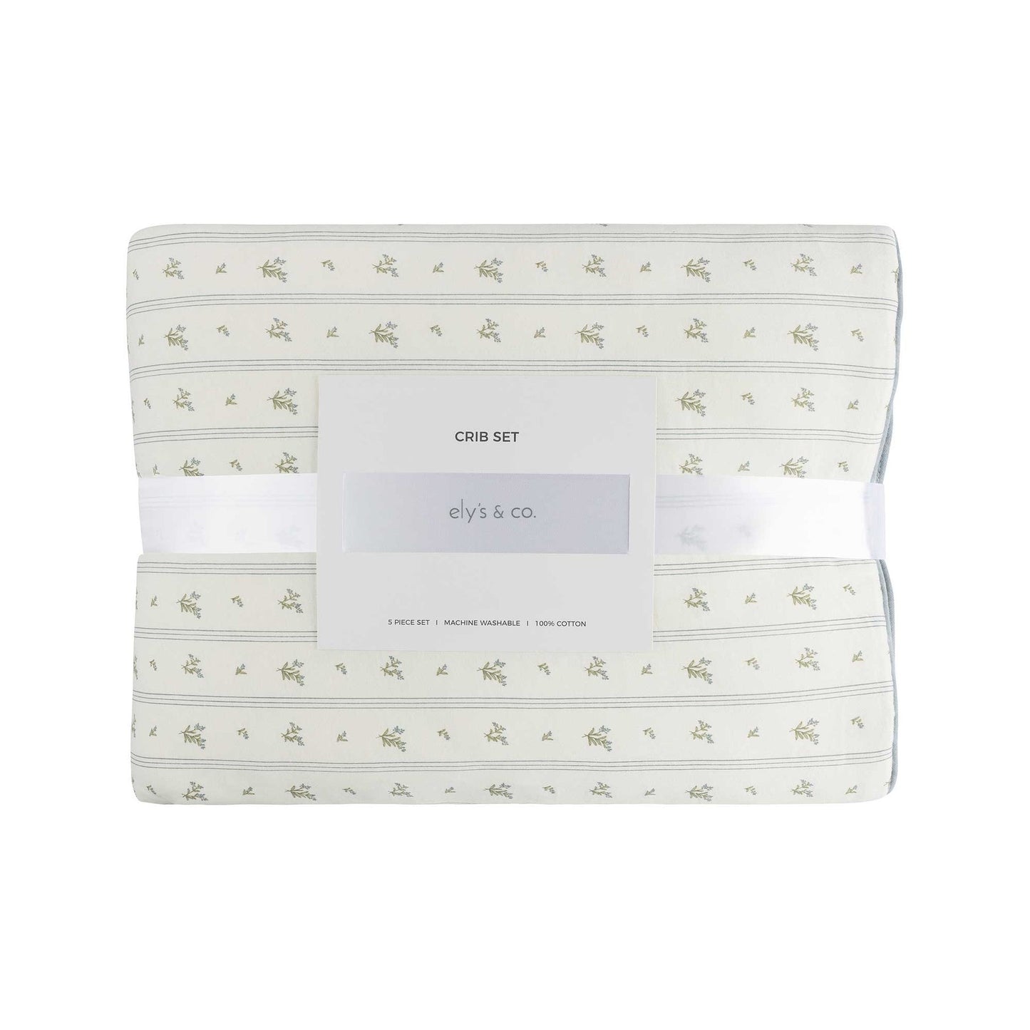 Ely's & Co. 5 Piece Baby Crib Set (52"x 28")