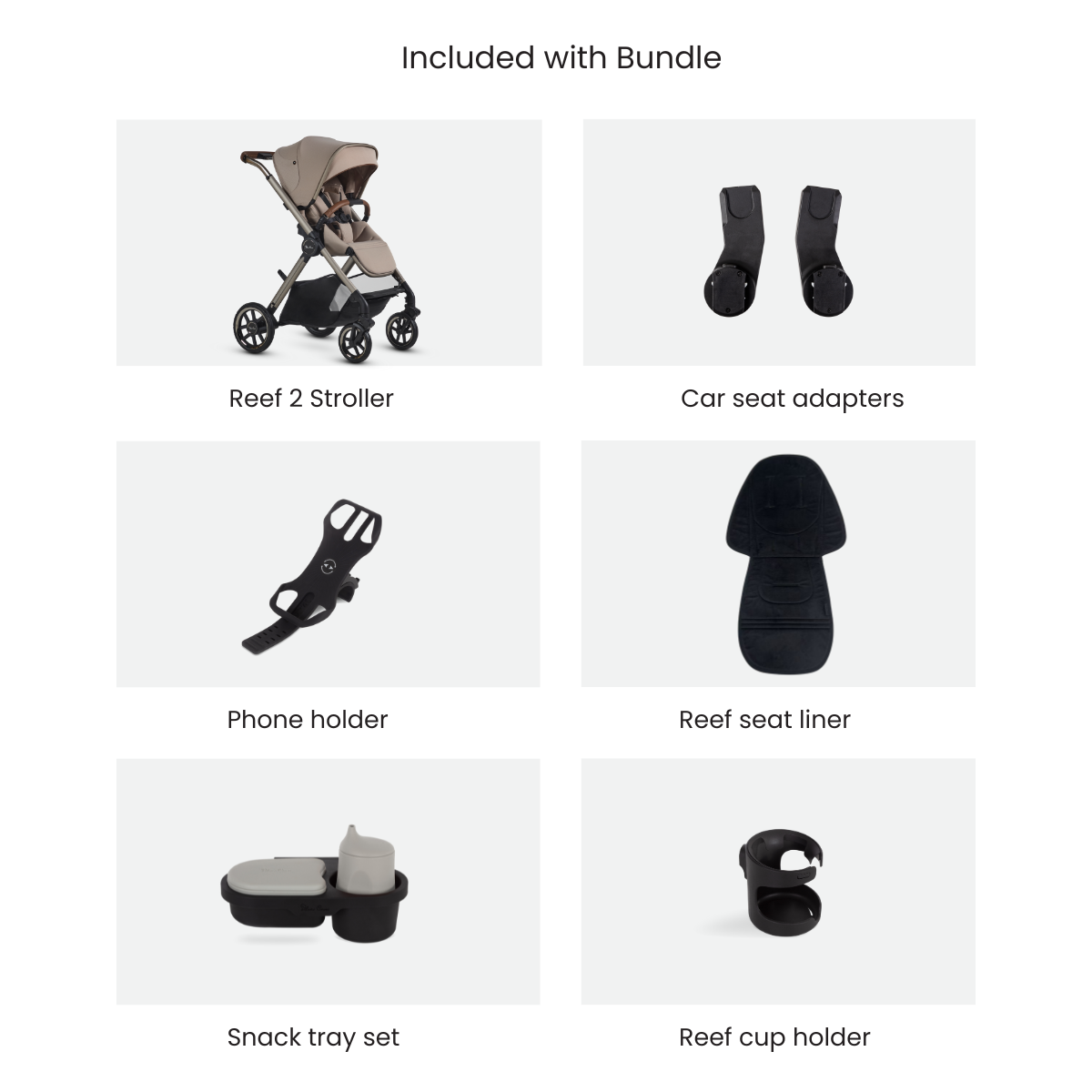 Silver Cross Reef 2 Multi-Terrain Modular Stroller and Accessory Bundle
