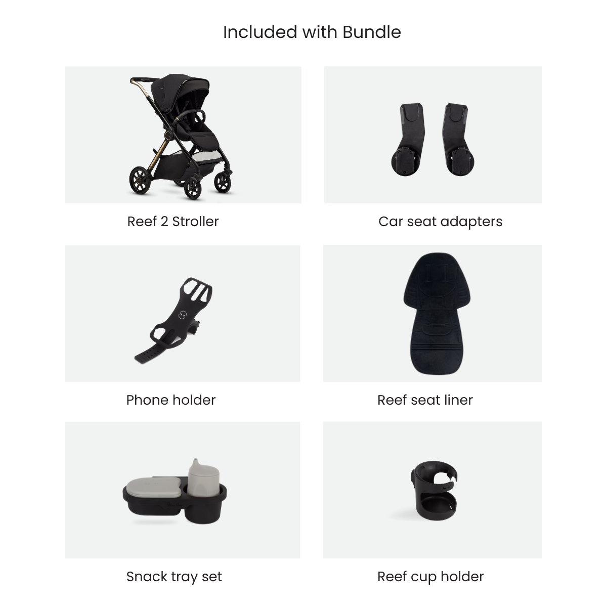 Silver Cross Reef 2 Multi-Terrain Modular Stroller and Accessory Bundle
