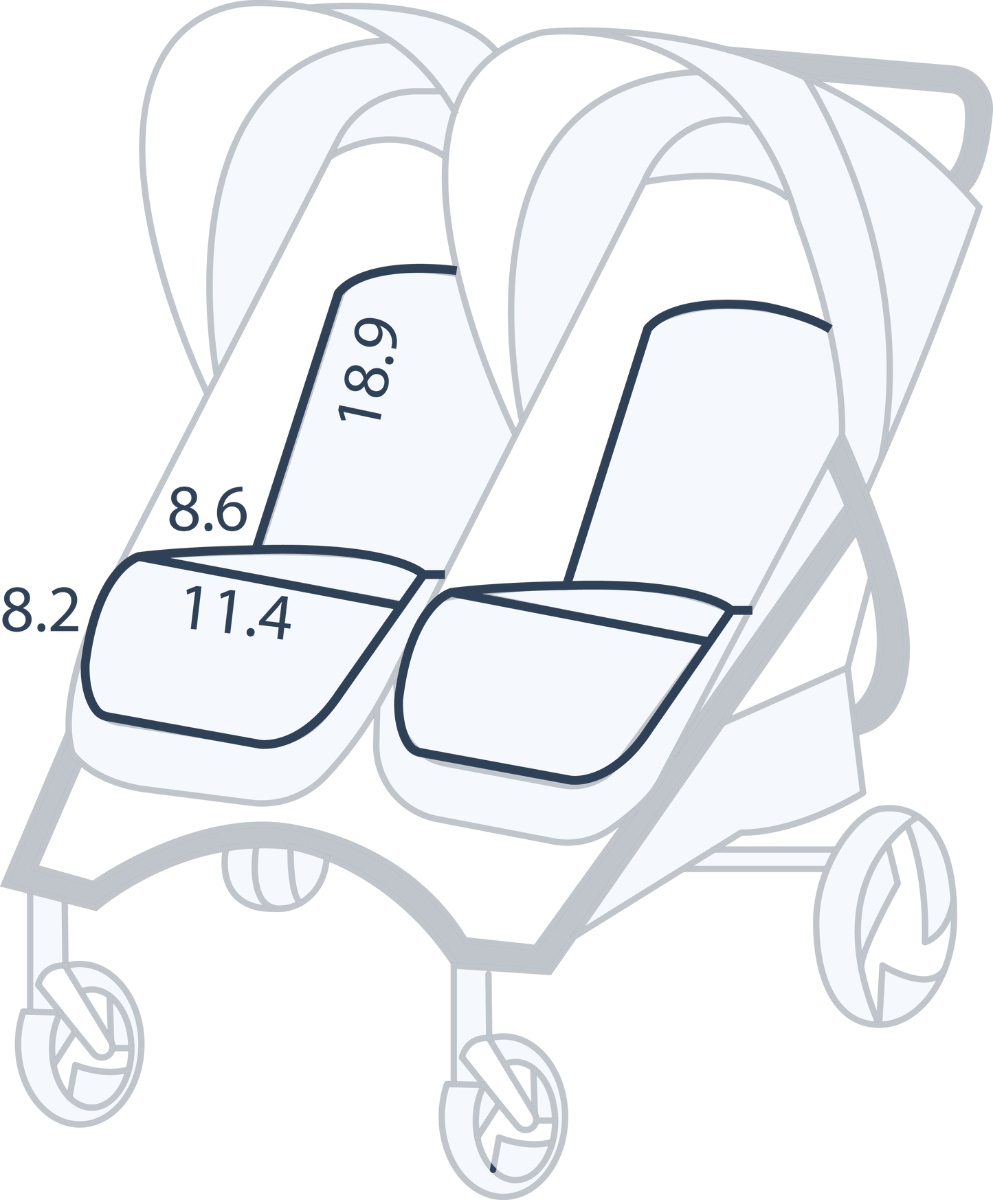 Valco Baby Duo Trend Double Stroller Sport Edition