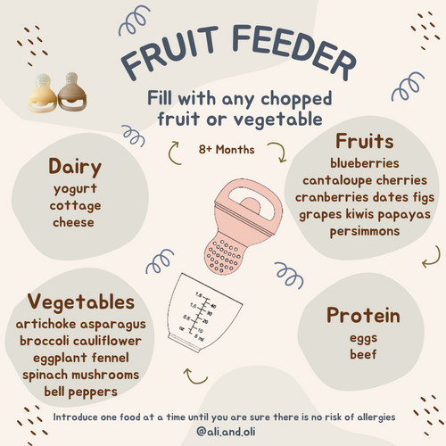 Ali+Oli Silicone Food & Fruit Feeder 2-Pack