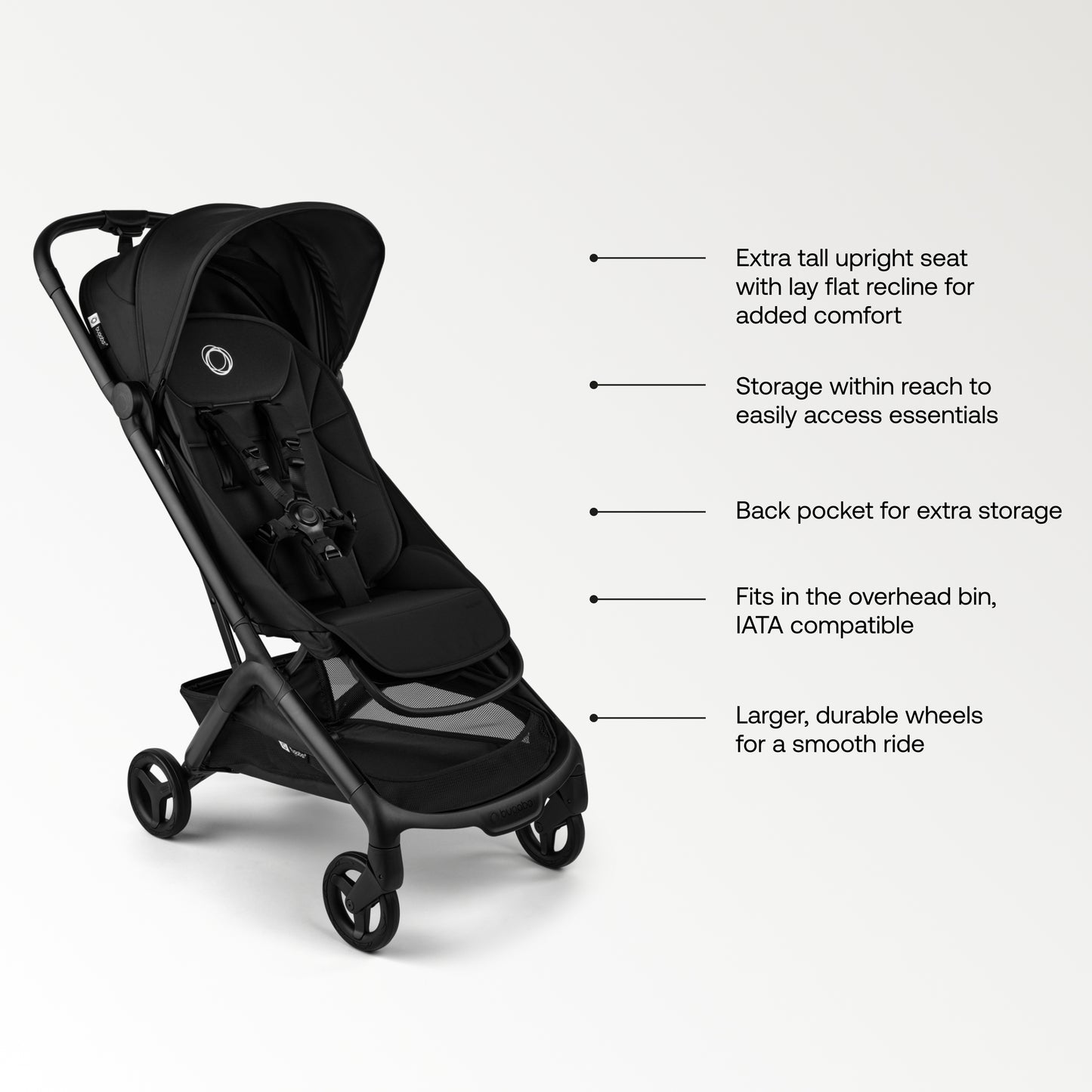Bugaboo Butterfly 2 Plus Lay-Flat Recline Lightweight Stroller