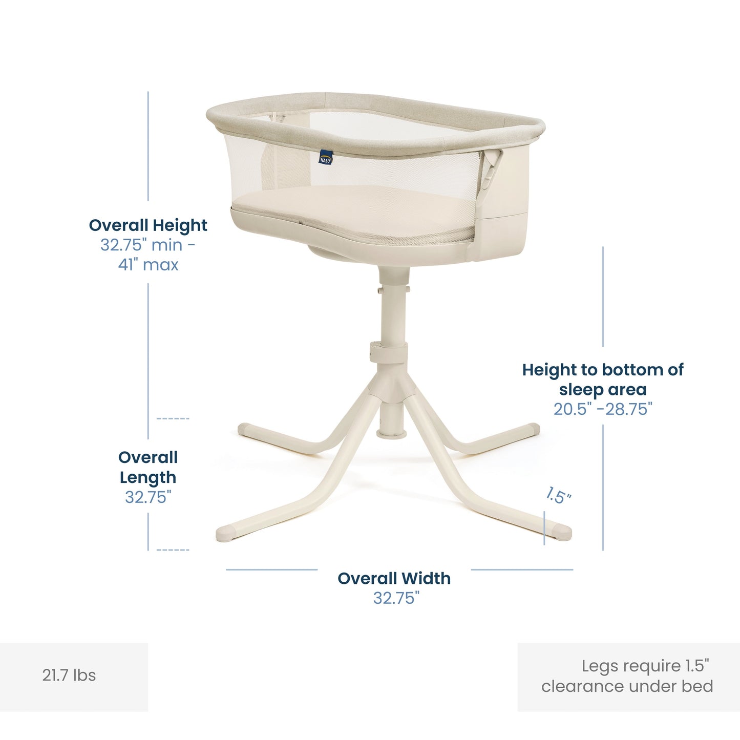 Halo BassiNest Swivel Sleeper 4.0 Signature