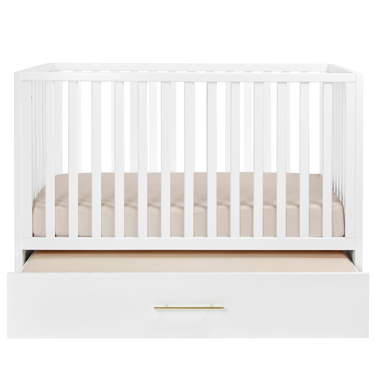 HushCrib 3-in-1 Convertible Crib With Trundle