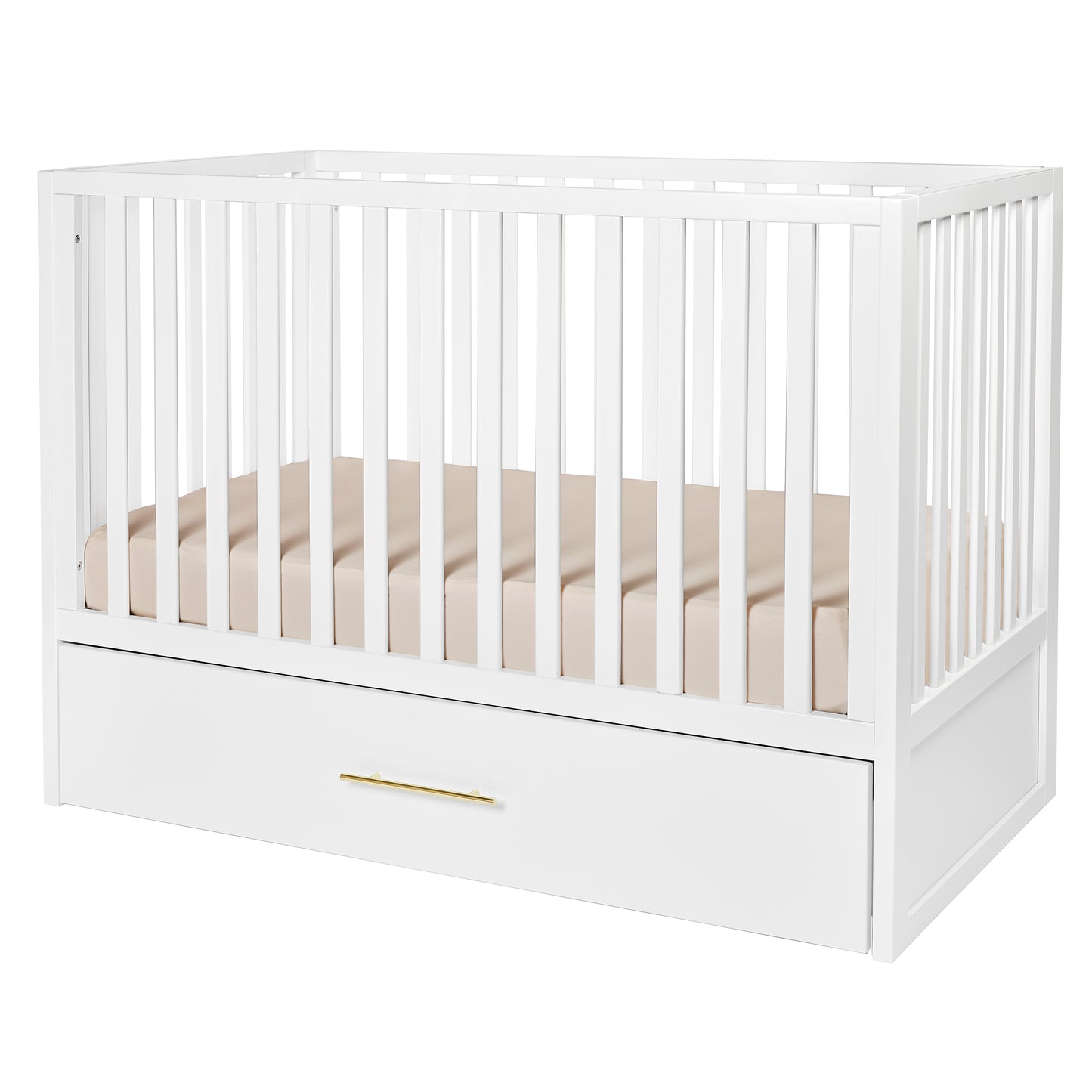 HushCrib 3-in-1 Convertible Crib With Trundle