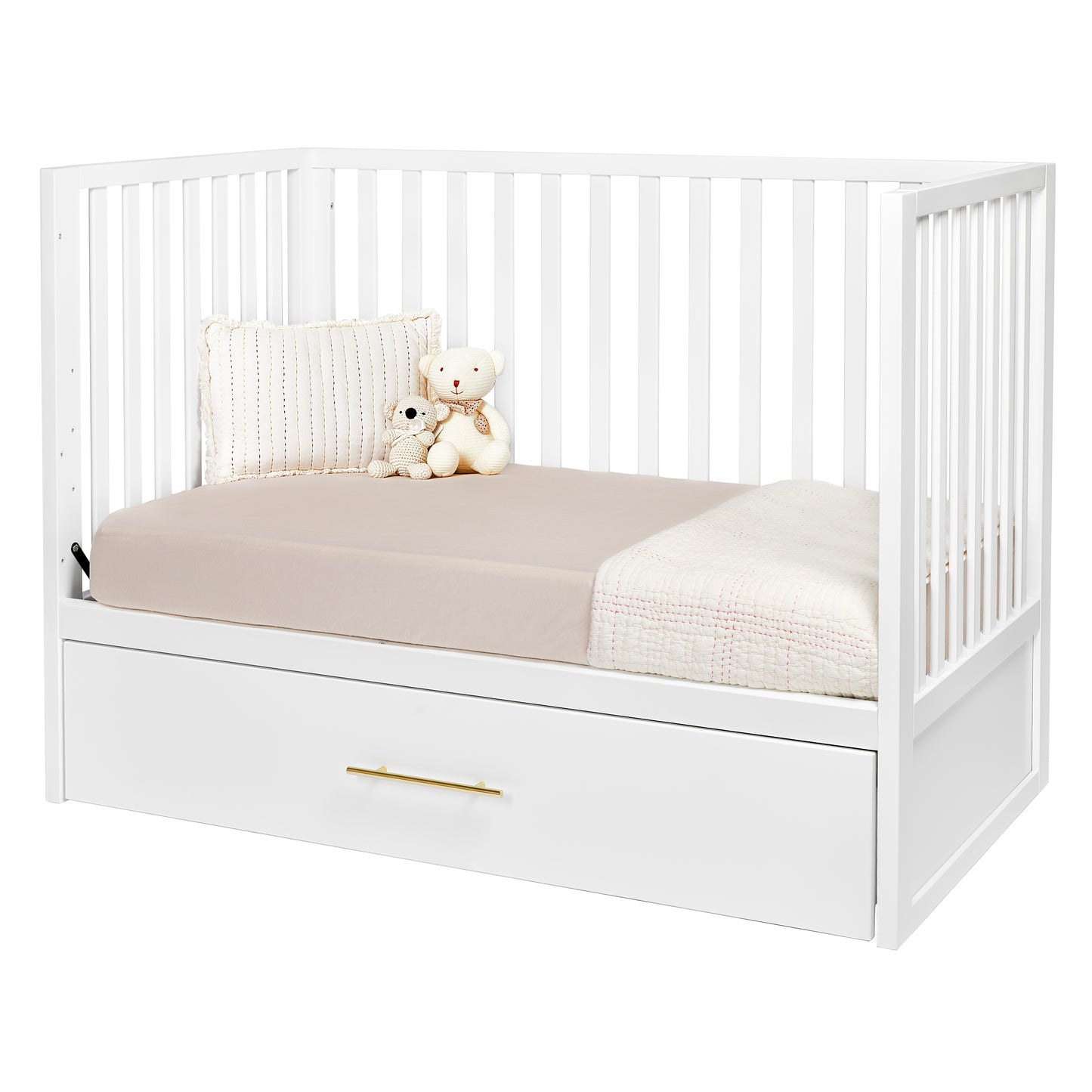 HushCrib 3-in-1 Convertible Crib With Trundle