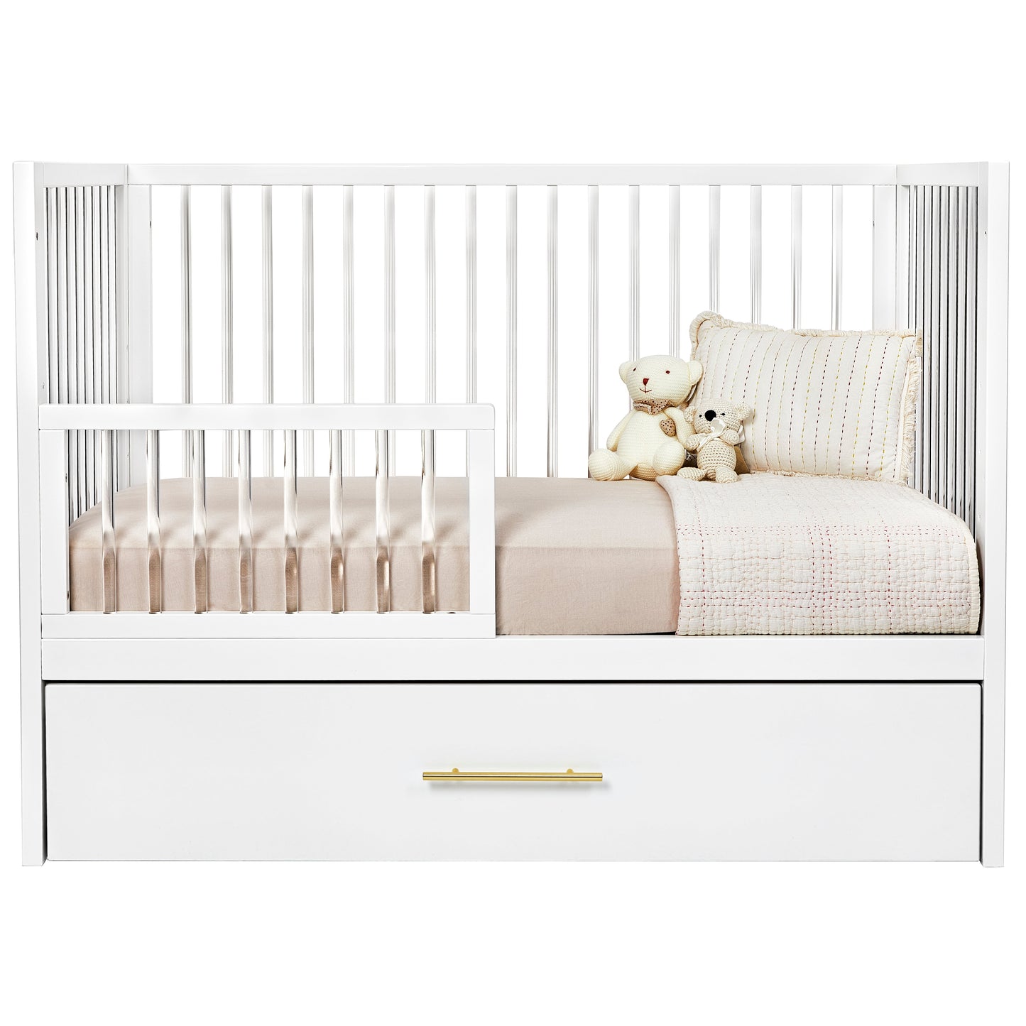 HushCrib 3-in-1 Convertible Crib With Trundle