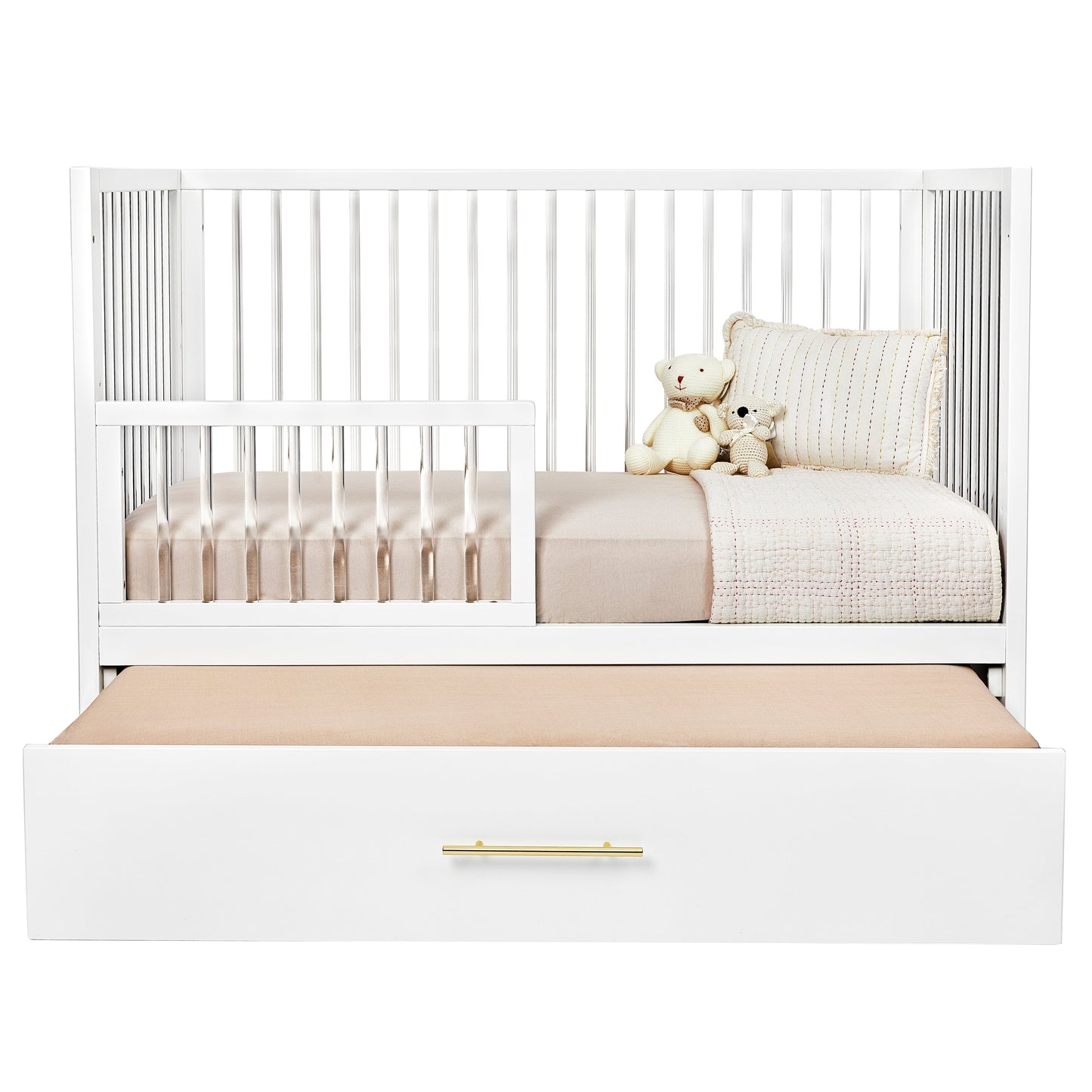 HushCrib 3-in-1 Convertible Crib With Trundle