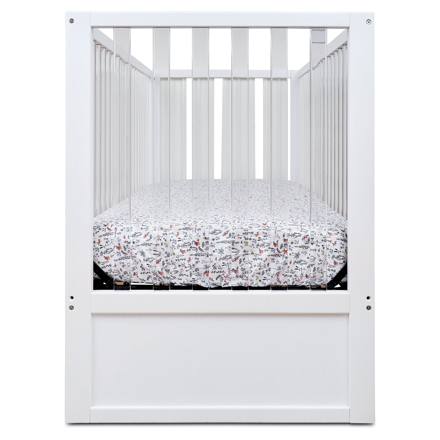 HushCrib 3-in-1 Convertible Crib With Trundle and Mattress Bundle
