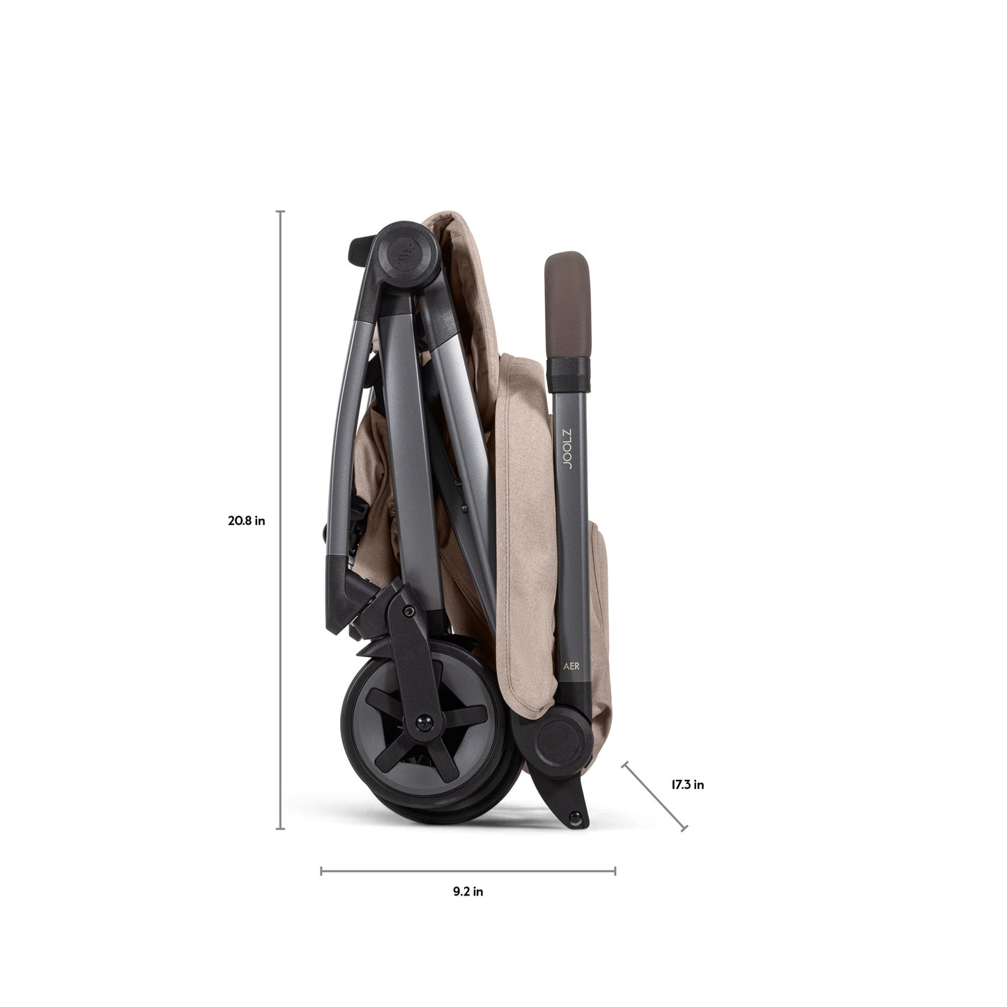 Joolz Aer2 Lightweight Compact Travel Stroller + Foldable Carrycot