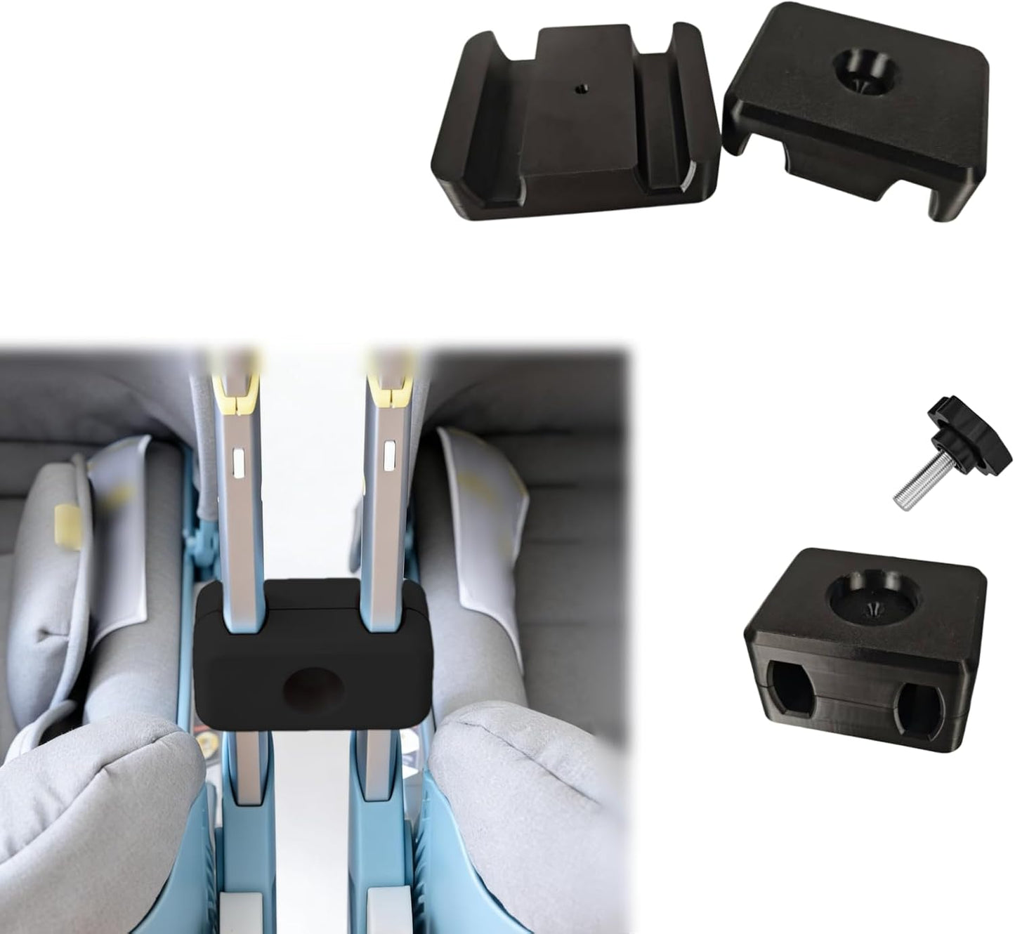 Swabies Baby Double Stroller Adapter for Doona Stroller