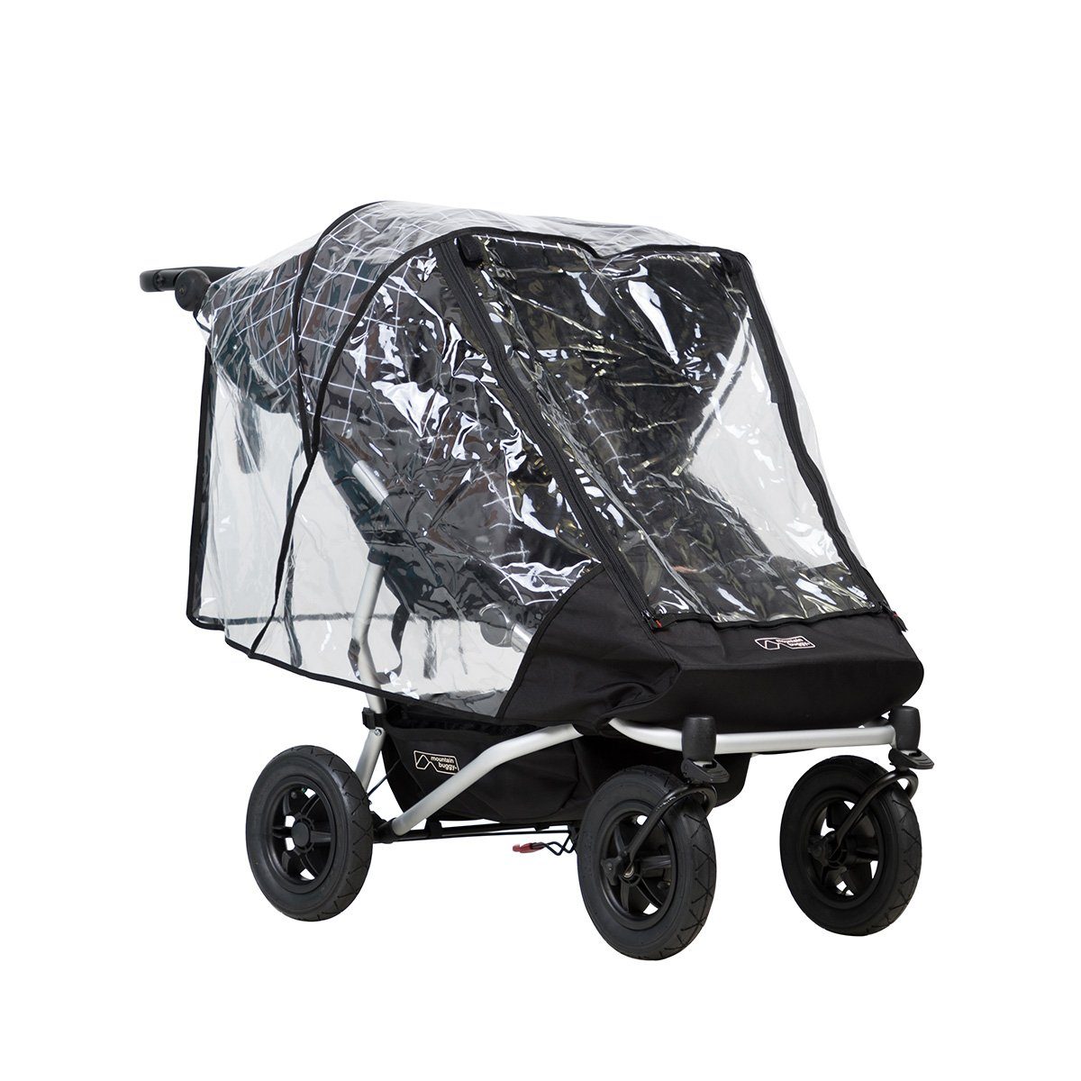 double stroller plastic cover Mountain Buggy Duet Double Storm Cover