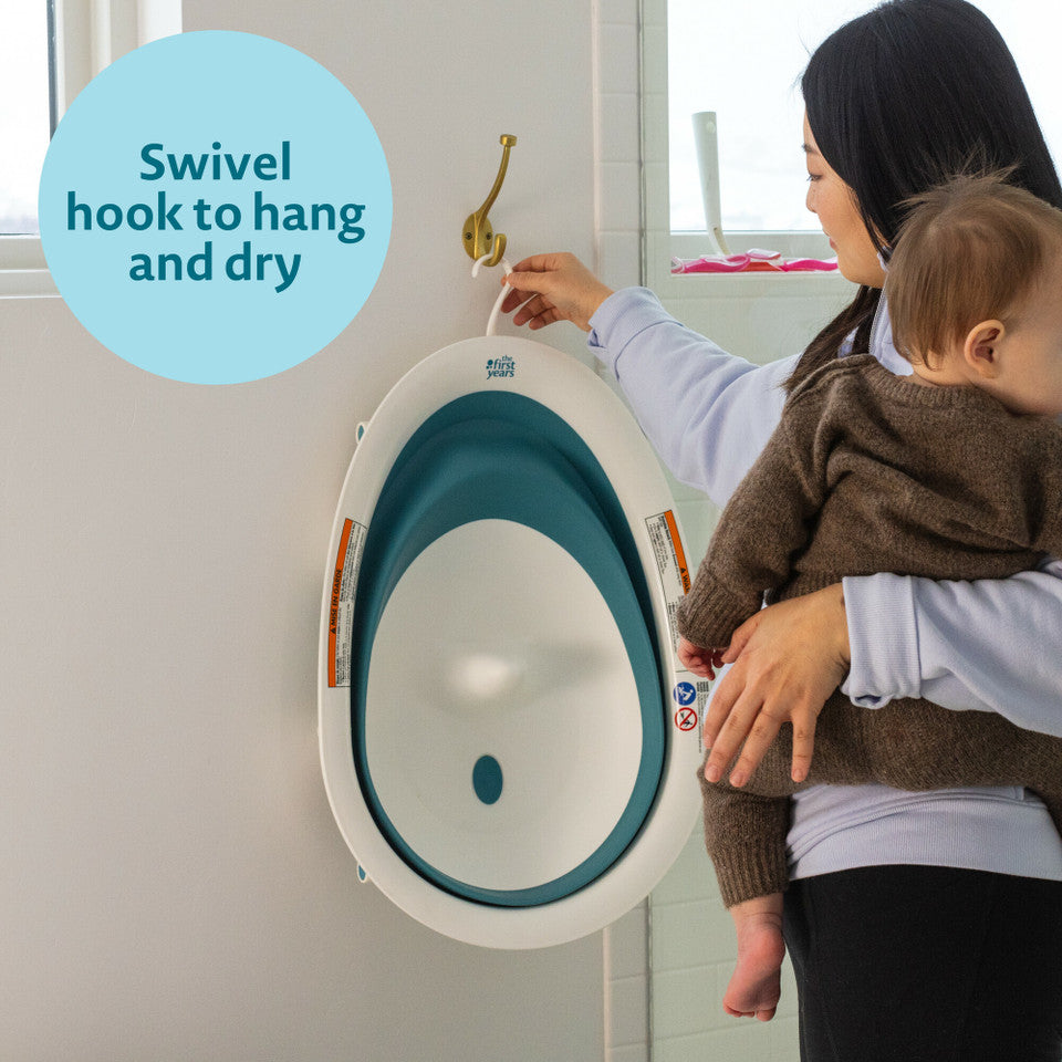 The First Years Sure Comfort Collapsible Baby Bathtub