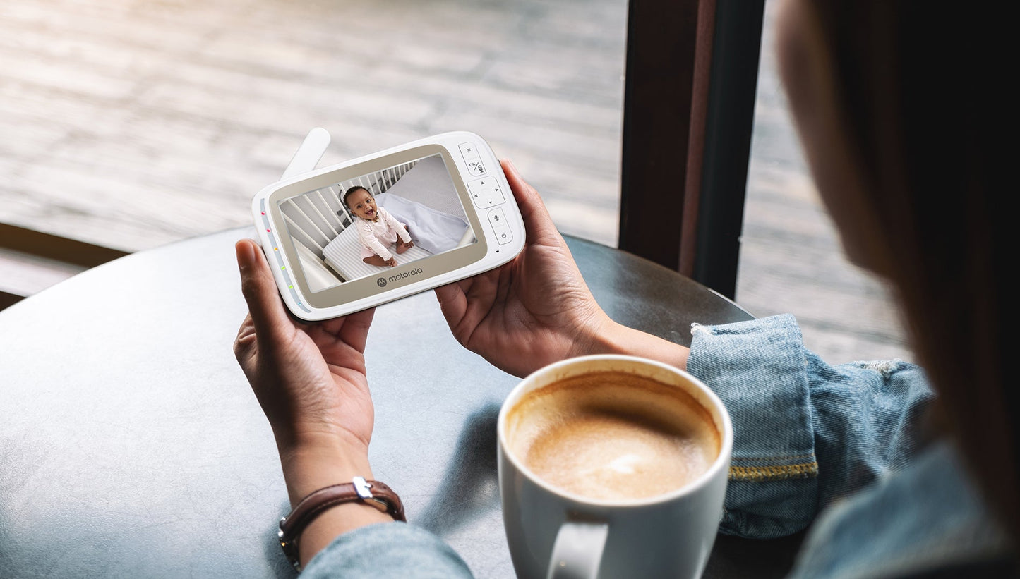 Motorola Nursery VM85 Connect 5.0” Wi-Fi Video Baby Monitor with Mood Light
