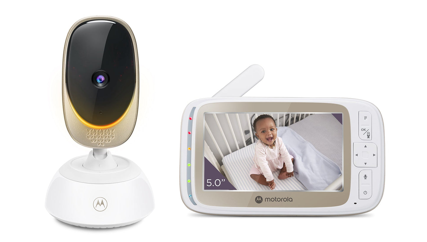 Motorola Nursery VM85 Connect 5.0” Wi-Fi Video Baby Monitor with Mood Light