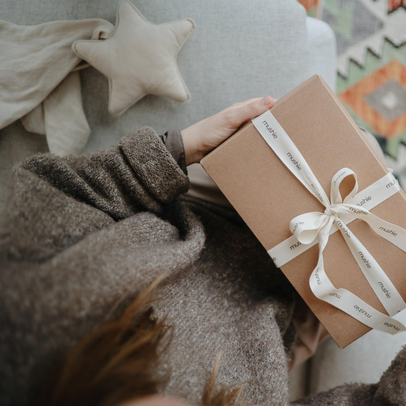 Mushie Star / Moon Lovey Blanket