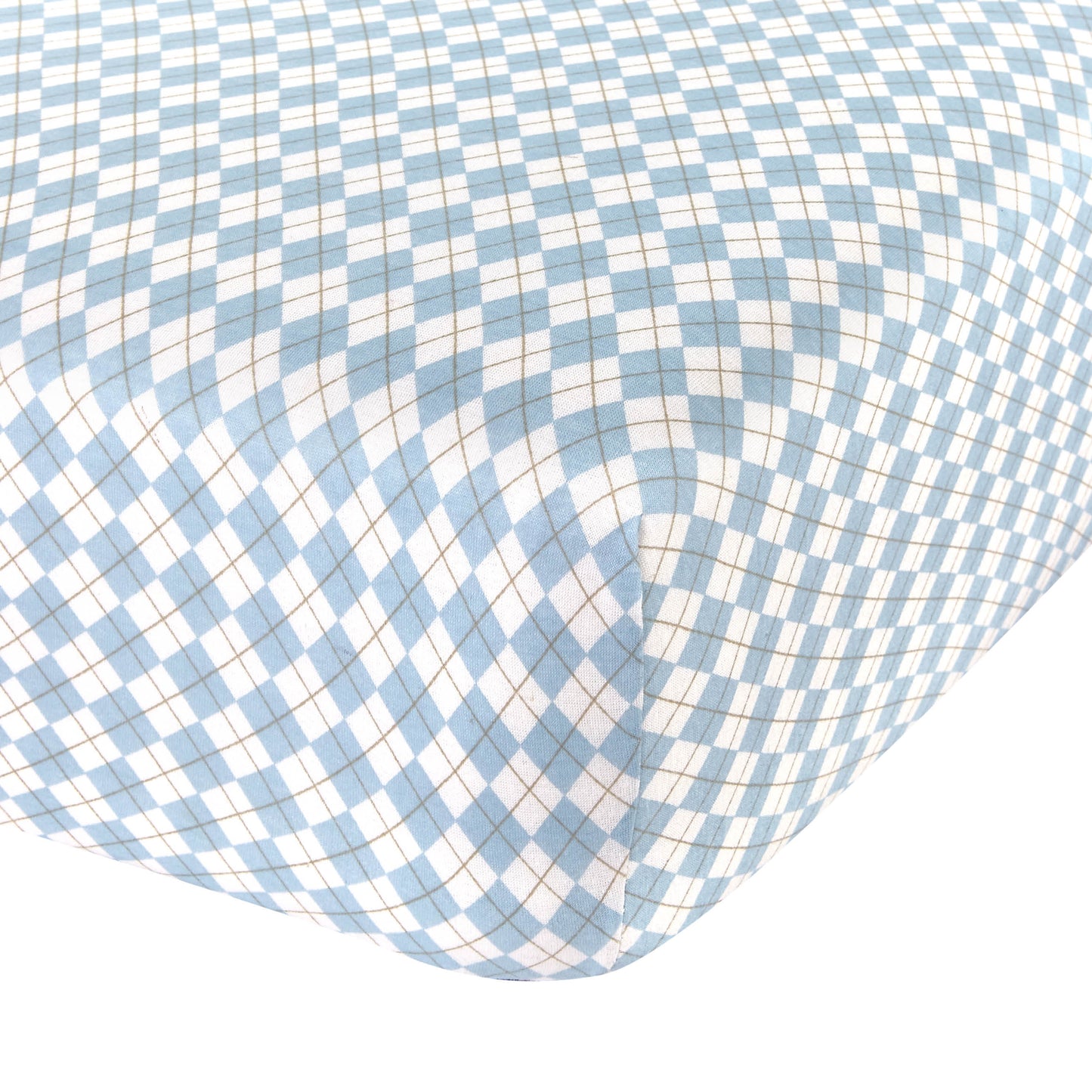 Abstract Fitted Cotton Standard Crib Sheet