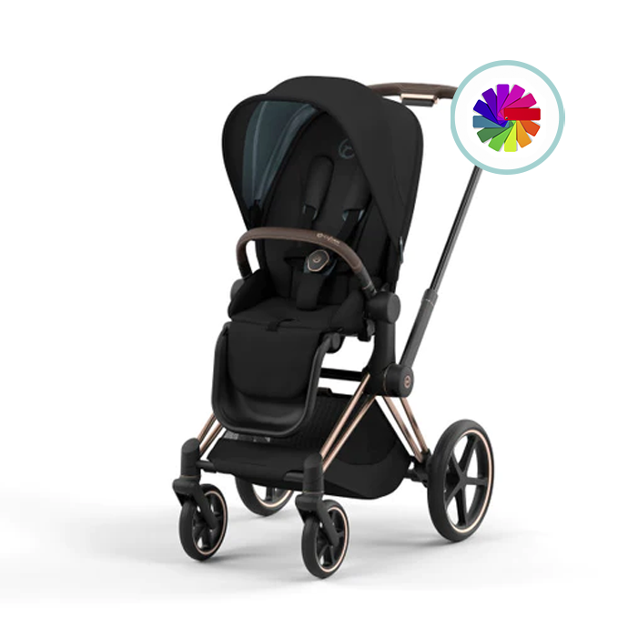 Priam 4 Complete Stroller. One frame enables 3 different modes of use Swaddles Baby