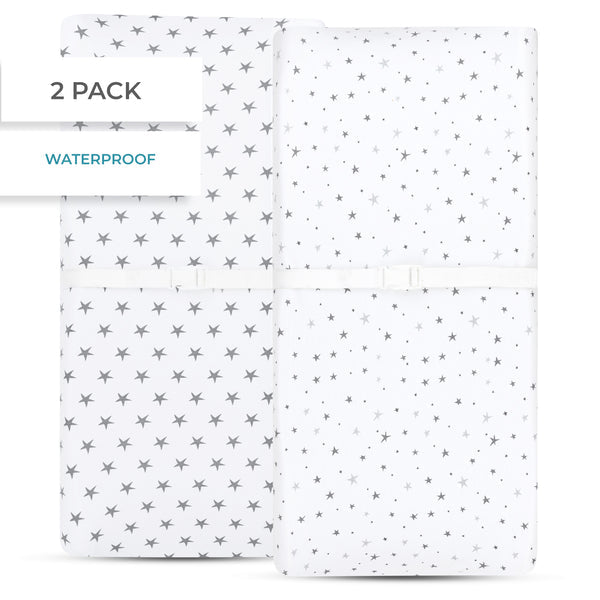 Ely's & Co. Waterproof Cradle Sheet/ Changing Pad Cover - 2 Pack