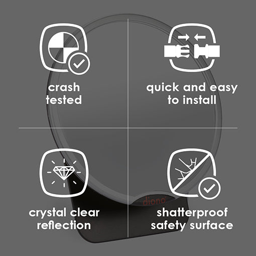 Diono Easy View Back Seat Car Mirror