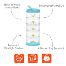 Load image into Gallery viewer, Innobaby Packin&#39; SMART Stackables Formula Dispenser And Snack Case - 5 Tier

