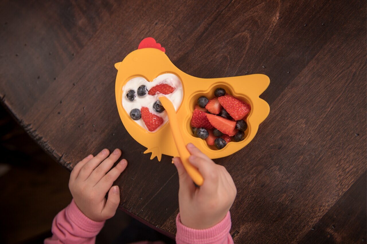 Innobaby Din Din SMART Silicone Steamer With Lid - Chicken
