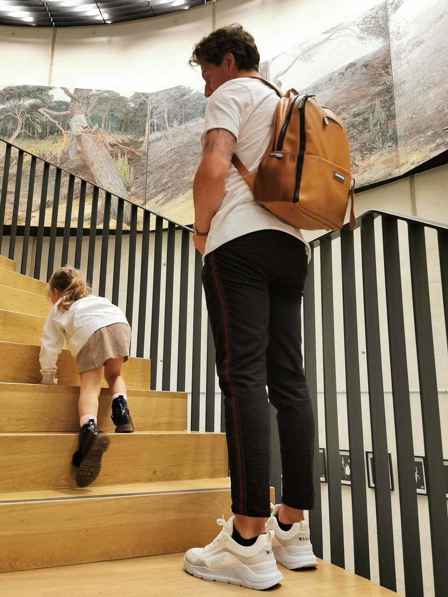 Childhome Care Backpack Leather-look Brown