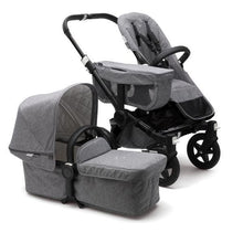 Load image into Gallery viewer, Bugaboo Donkey² Mono Extension Set Complete Set - Classic: Black / Grey Melange - Convertible Stroller
