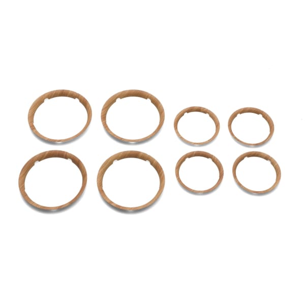 Bugaboo Fox wheel caps - WOOD - Stroller Wheels & Accessories