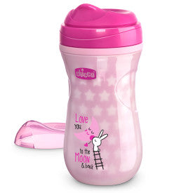 Chicco Glow In The Dark Insulated Rim Spout Trainer Cup 9oz, 12m+ (1pk)