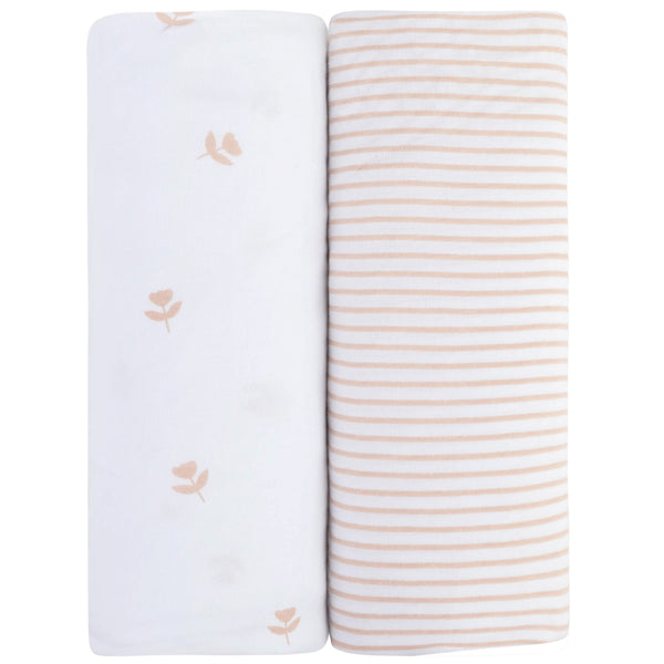 Ely's & Co. Cotton Crib Sheet - 2 Pack