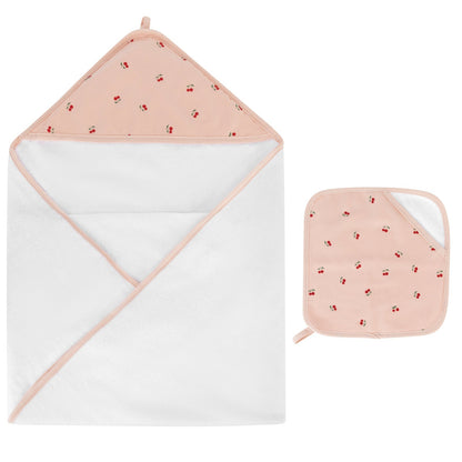 Ely's & Co. Hooded Towel With Pocket Wash Cloth