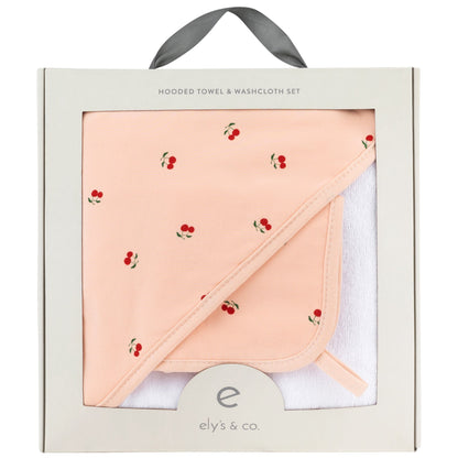 Ely's & Co. Hooded Towel With Pocket Wash Cloth