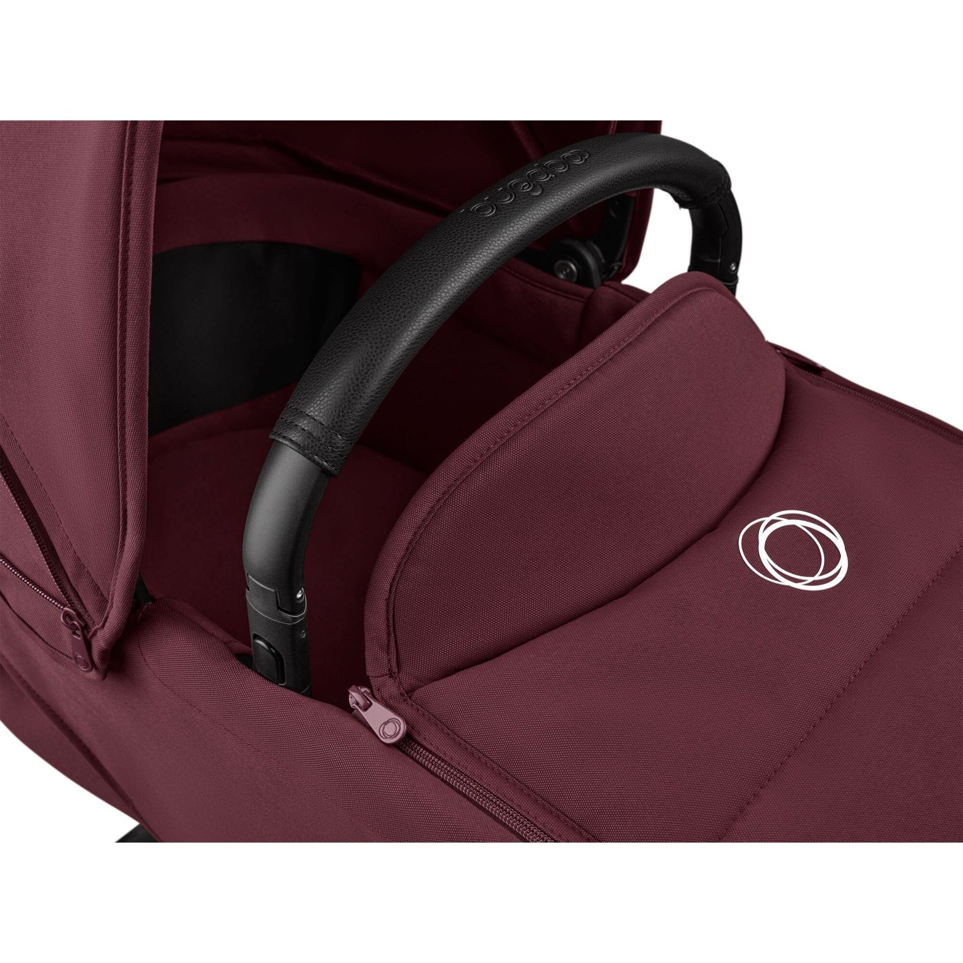 maleta bugaboo Bugaboo Dragonfly Complete Stroller With Bassinet, Black / Dark Cherry