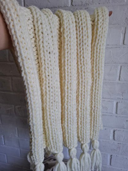 Anzy Home Boho Knitted Baby Blanket