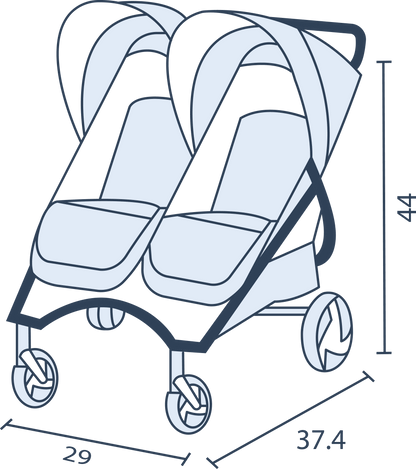 Valco Baby Duo Trend Double Stroller Sport Edition