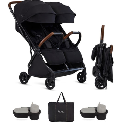Silver Cross Jet Double Stroller And Accessory Bundle