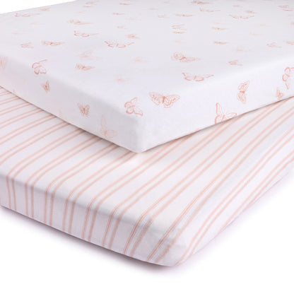 Ely's & Co. Cotton Pack N Play/ Porta Crib Sheet - 2 Pack