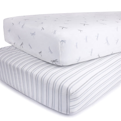 Ely's & Co. Cotton Crib Sheet - 2 Pack