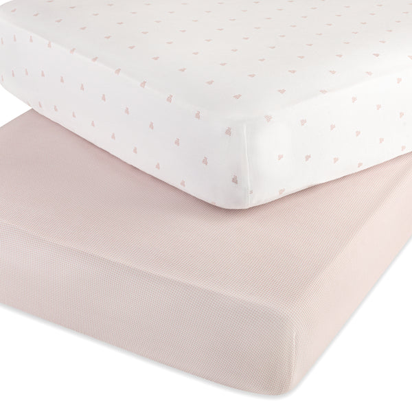Ely's & Co. Cotton Crib Sheet - 2 Pack