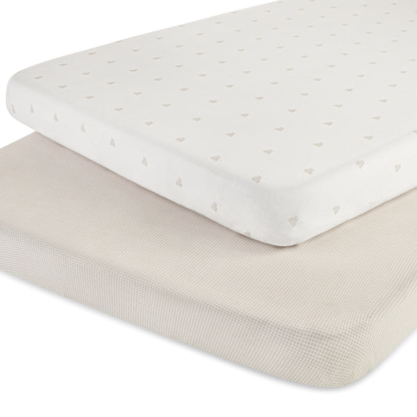 Ely's & Co. Cotton Crib Sheet - 2 Pack