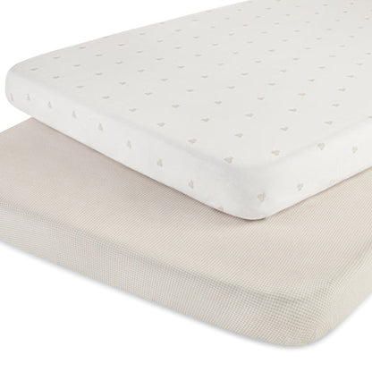 Ely's & Co. Cotton Crib Sheet - 2 Pack