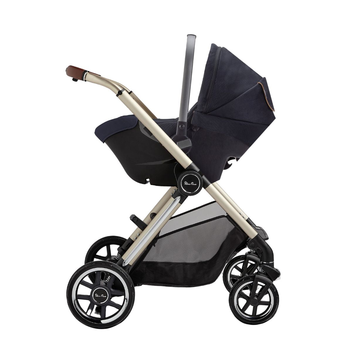 Silver Cross Reef 2 Full-Size Stroller + Folding Bassinet Bundle